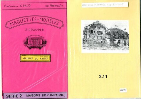 Maison du Bailly Paper Model Kit