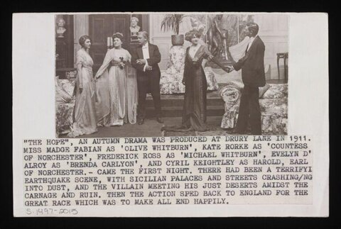 1911 Drama The Hope Cast Photo