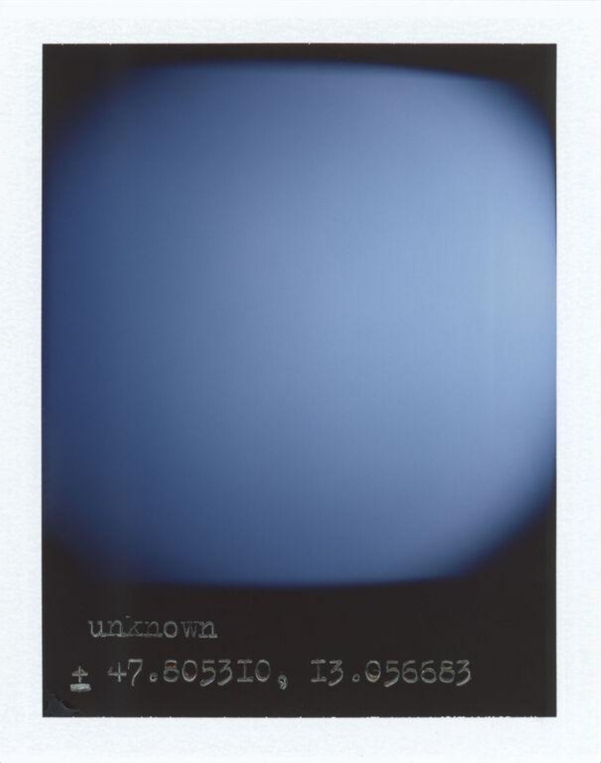 Polaroid of Unknown Coordinates