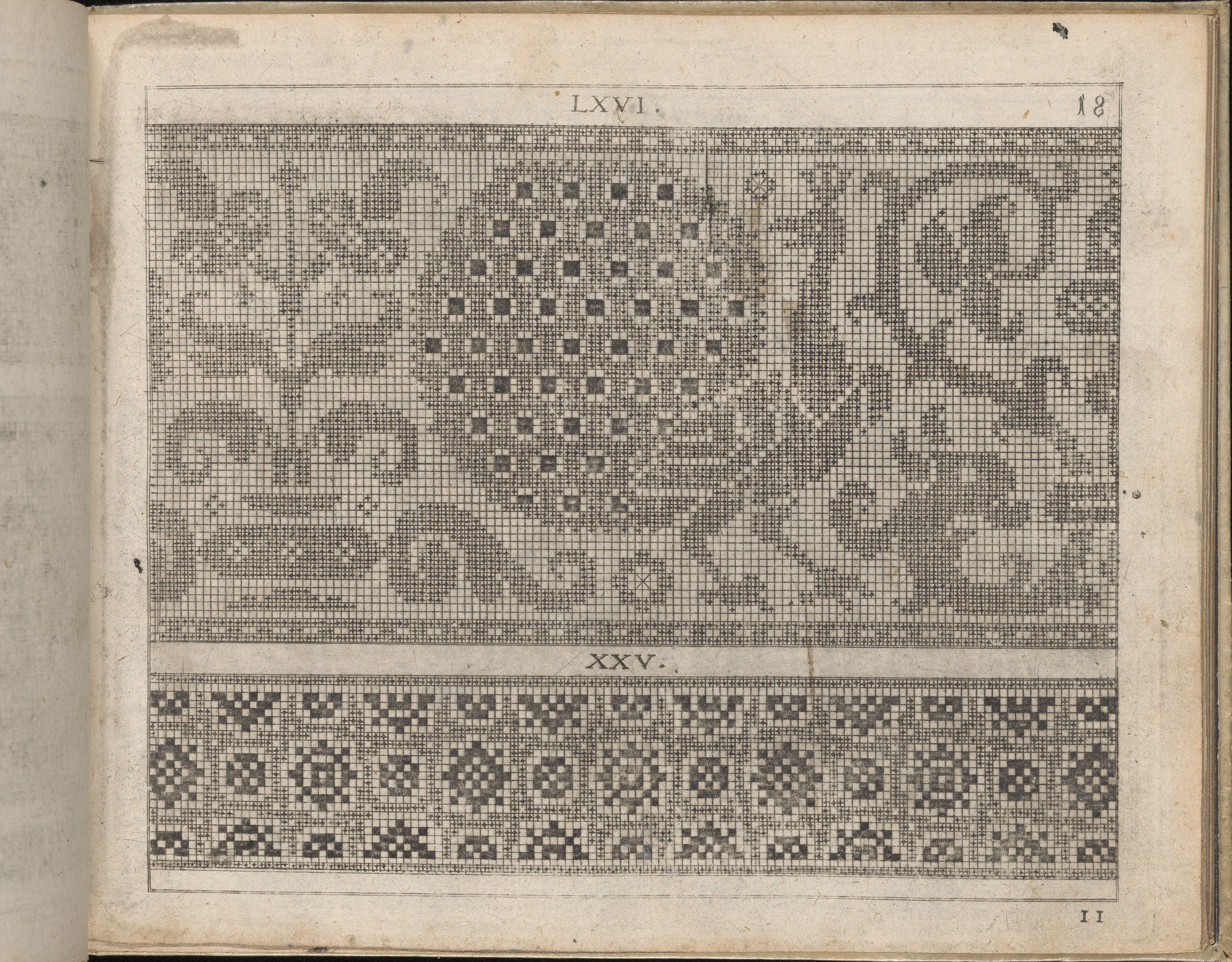 Antique Cross-Stitch Pattern Page