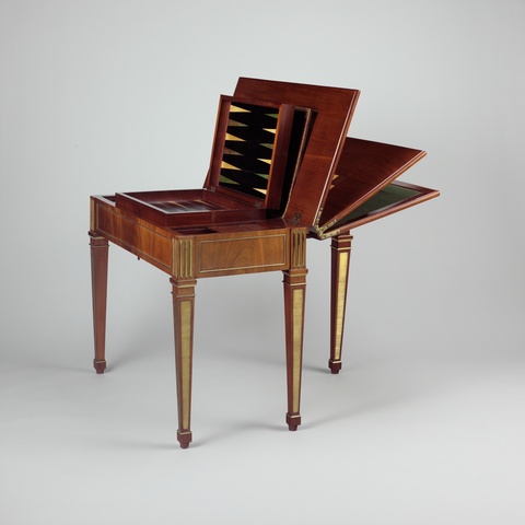 Antique Foldable Multi-Game Table