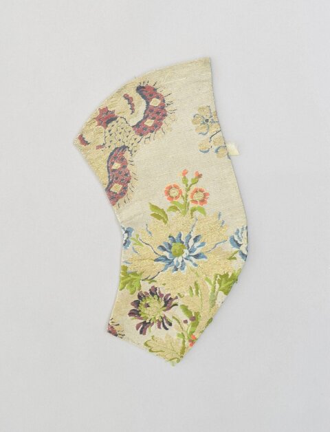 Floral Patterned Silk Fragment
