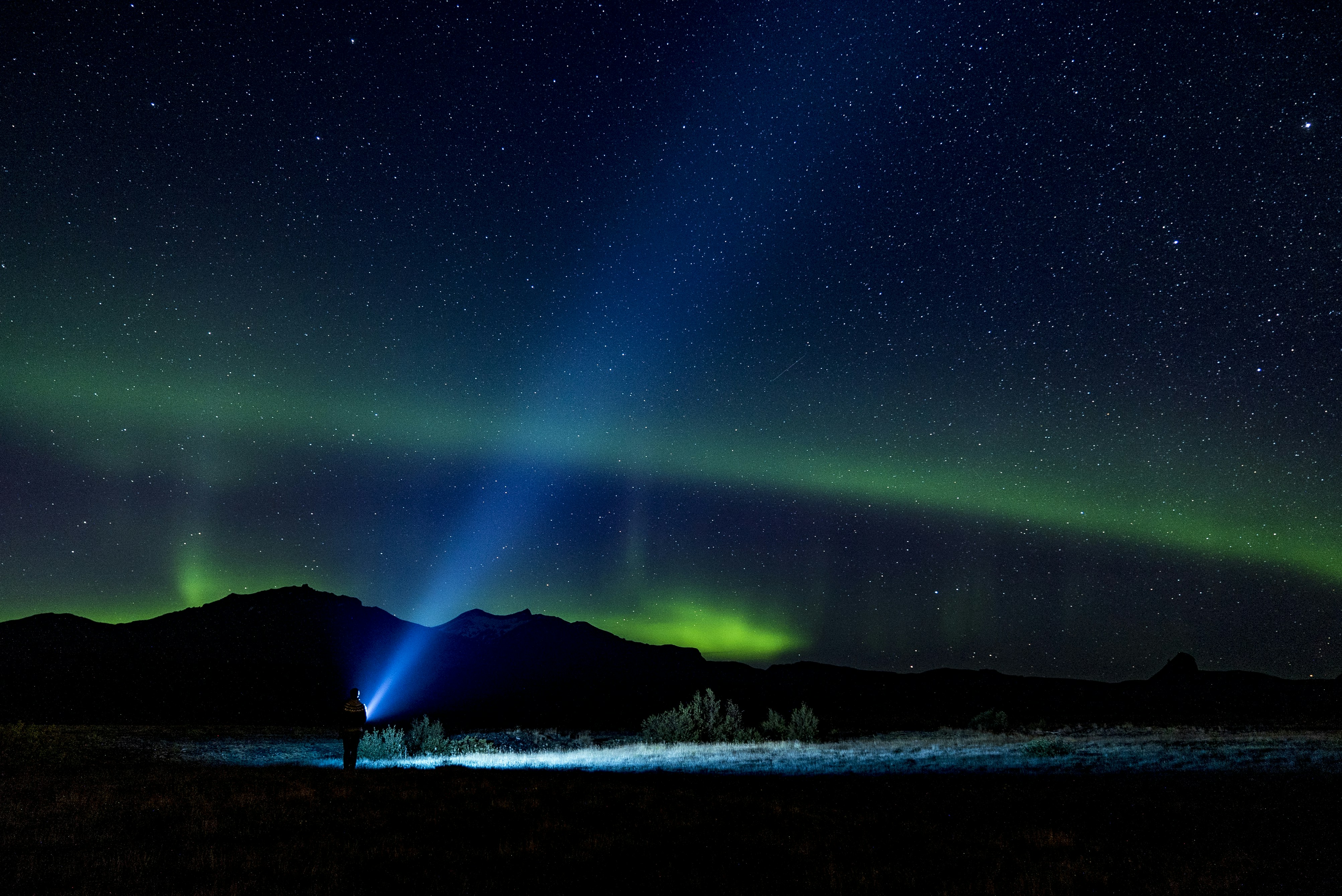 Starry Night With Northern Lights
