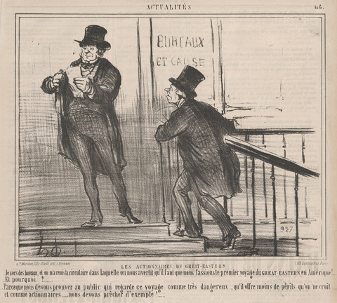 Great Eastern Shareholders Satirical Cartoon
