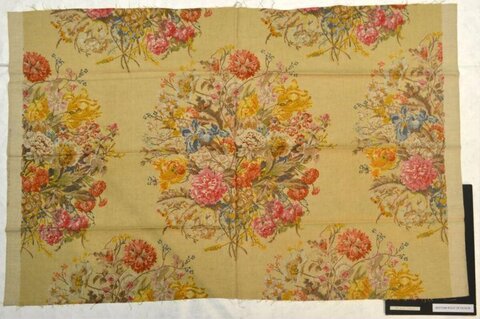 Antique Floral Pattern Textile