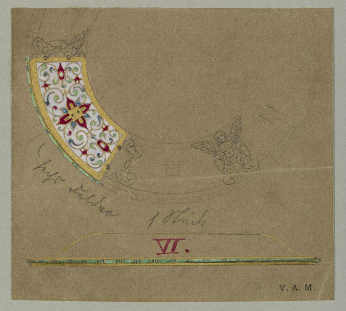 Decorative Jewelry Design Sketch