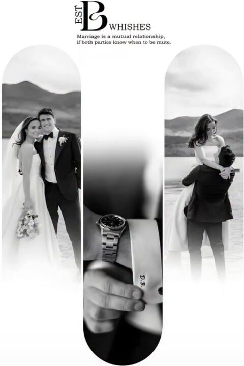 Black and White Wedding Photo Collage