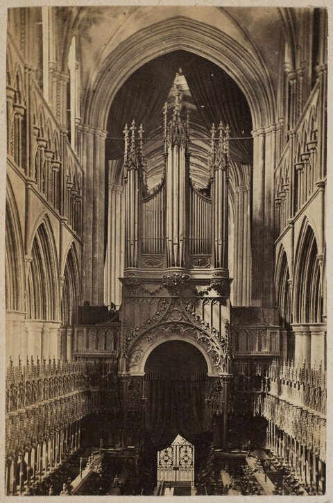 Gothic Cathedral Organ Interior