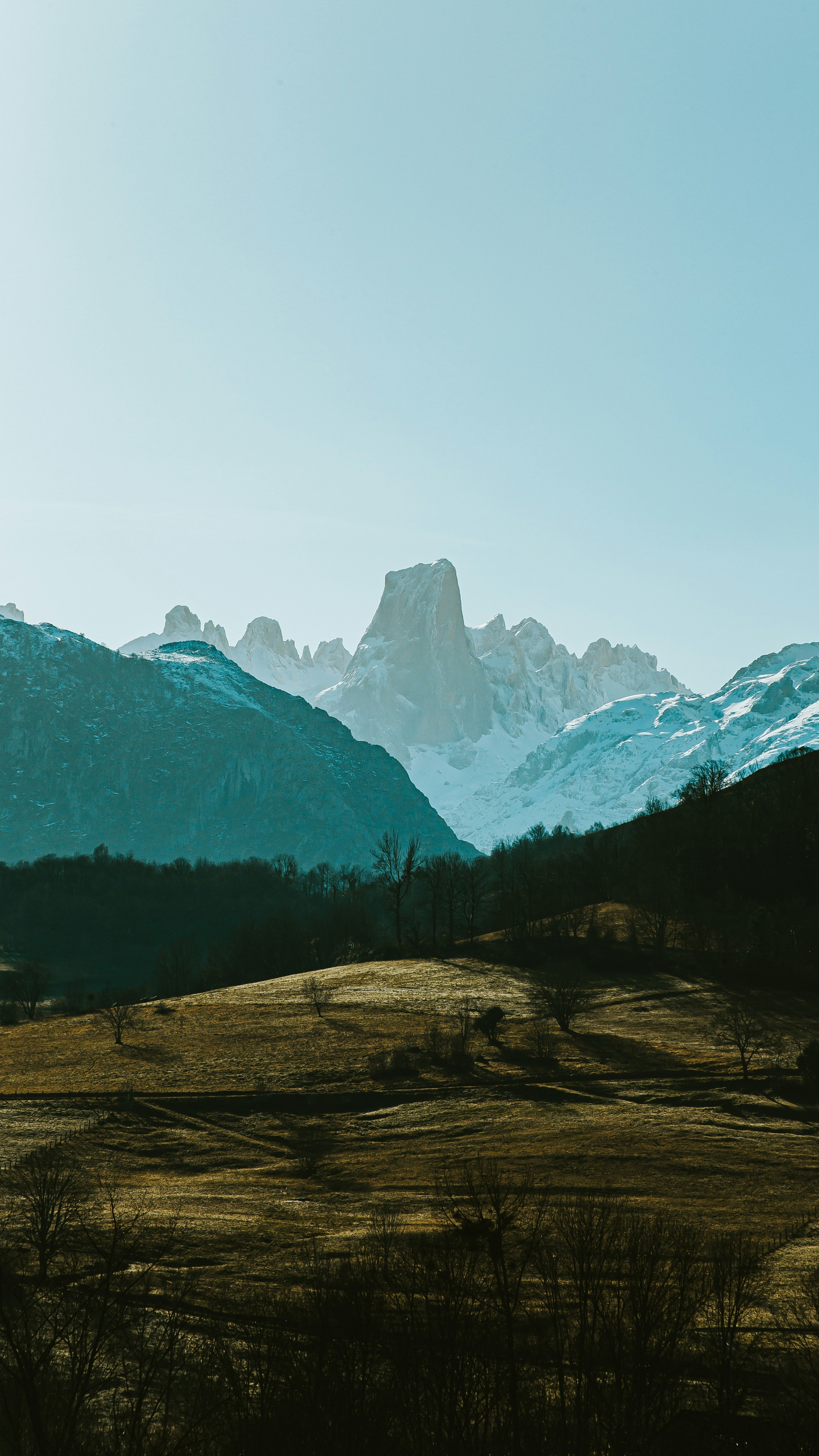 Snow-capped Mountain Valley Landscape