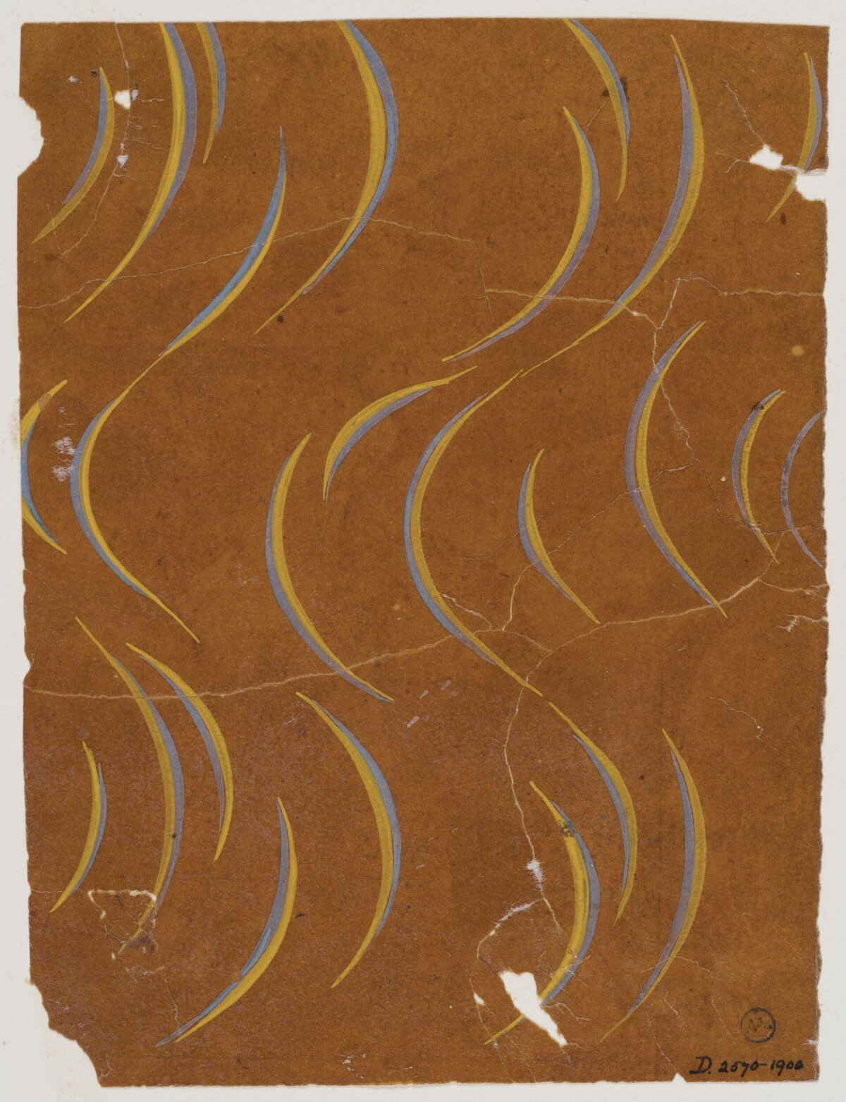 Vintage Abstract Curve Pattern Design
