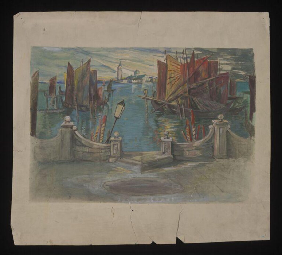 Venice Harbor View Painting