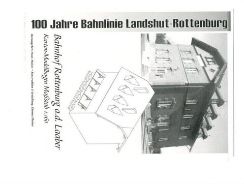 Rottenburg Station Cardboard Model Sheet