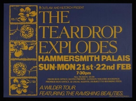 The Teardrop Explodes Concert Poster
