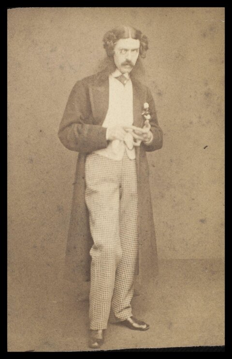Full Length Portrait of Victorian Man