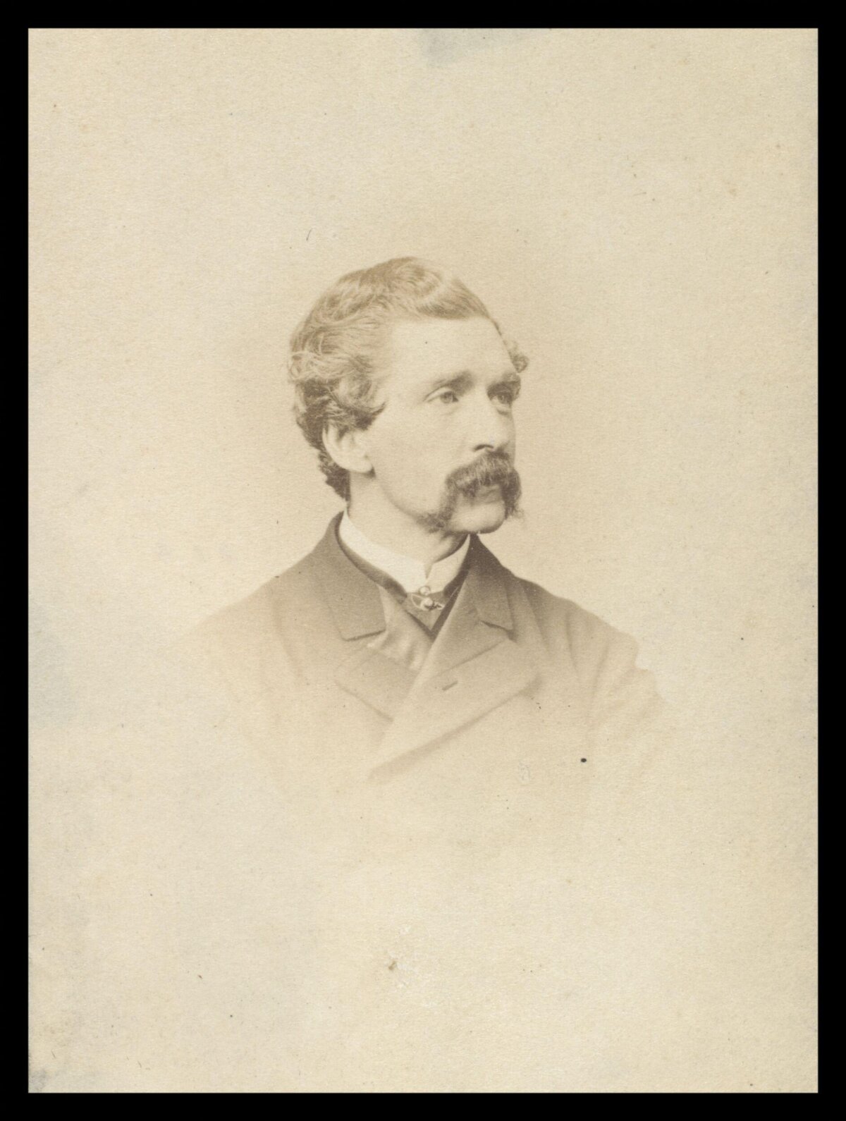 Vintage Bust Portrait of 19th Century Man
