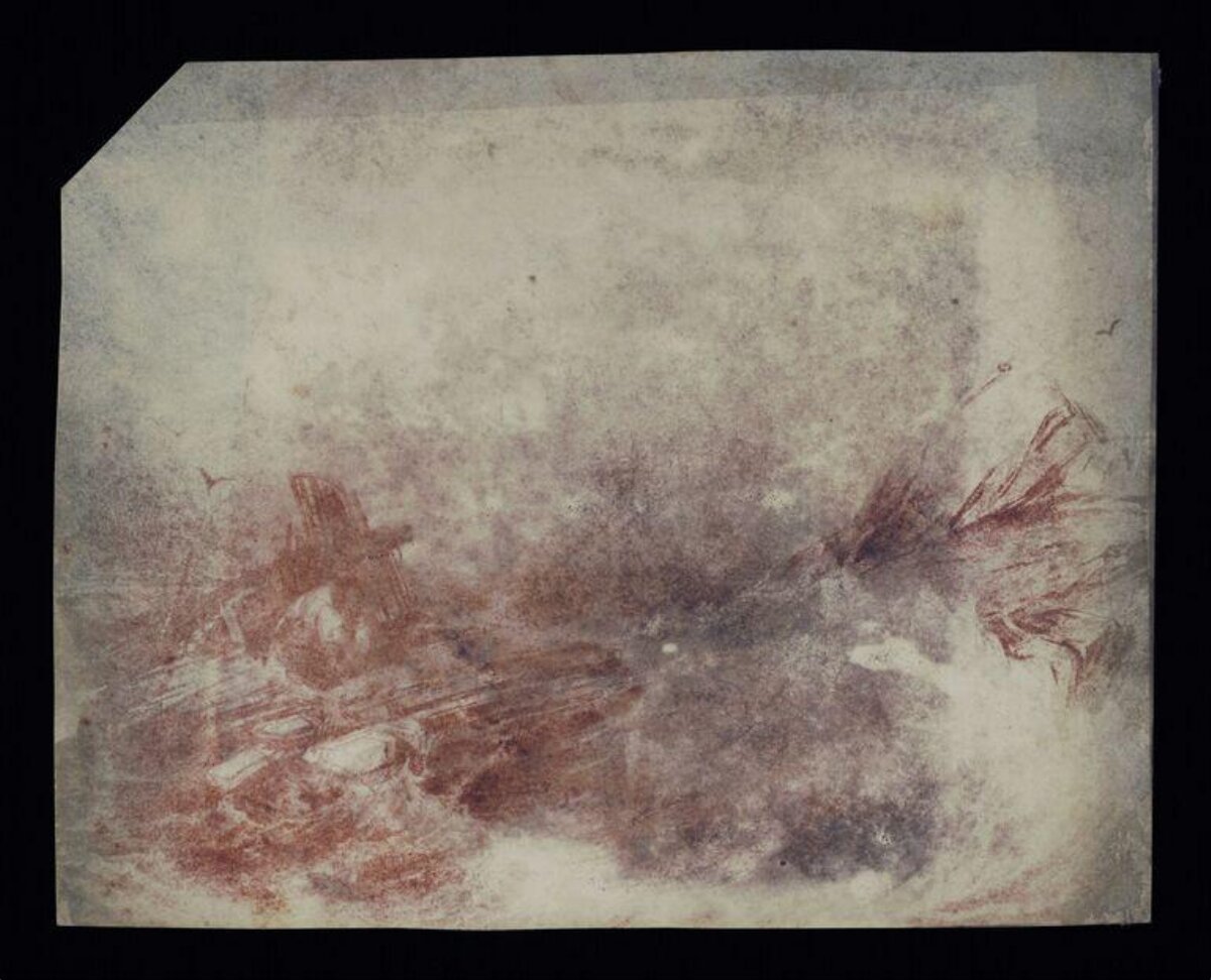 Shipwreck in Stormy Sea