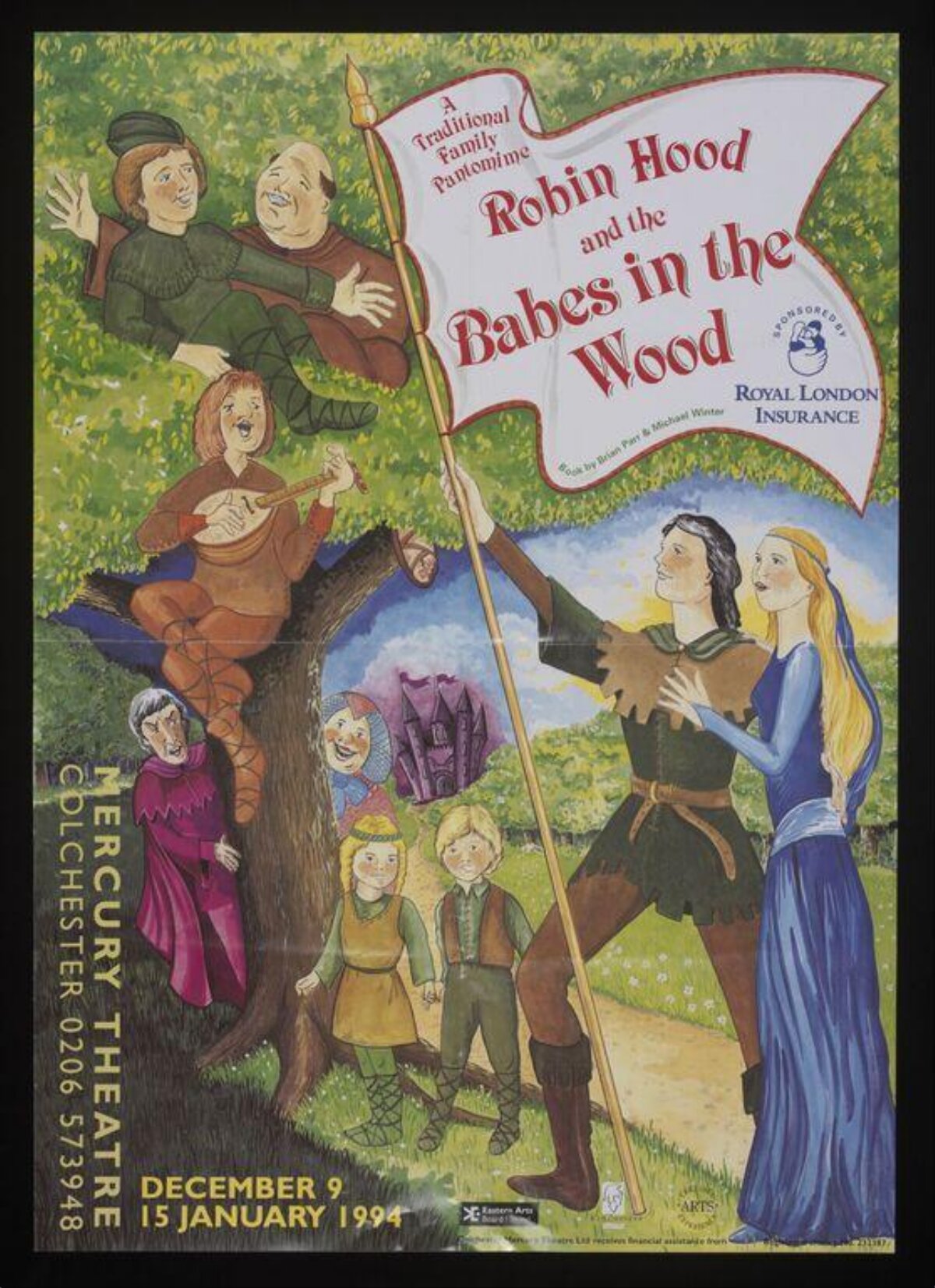 1994 Robin Hood Pantomime Theatre Poster