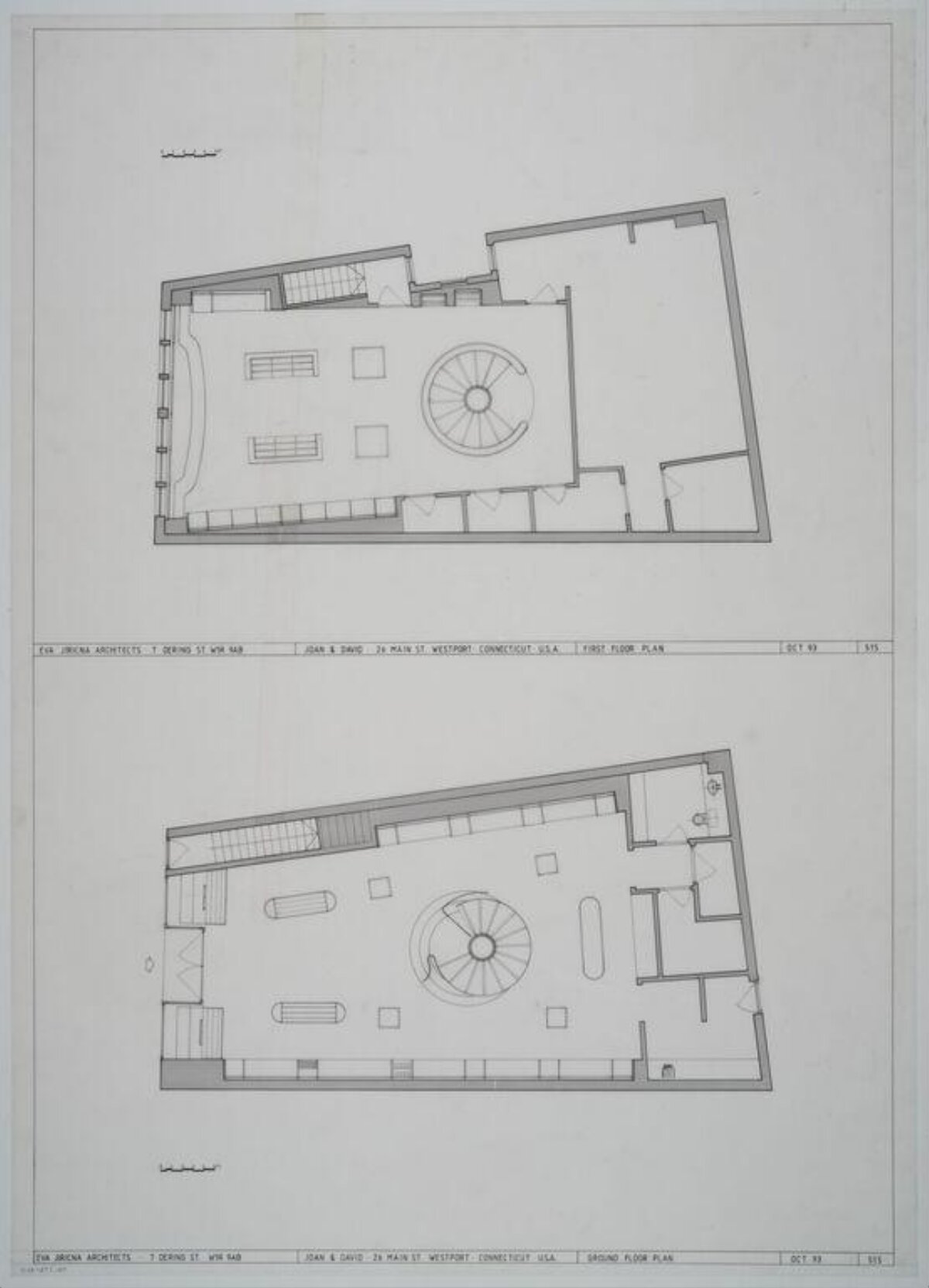 Architectural First and Ground Floor Plans