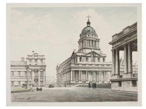 1938 Architectural Sketch of Dome Building