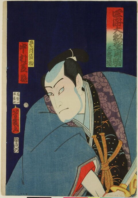 Japanese Ukiyo-e Kabuki Actor Portrait