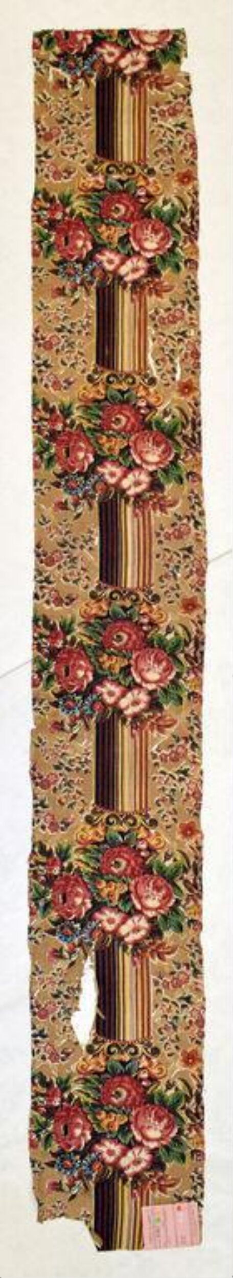 Vintage Floral Printed Fabric Strip