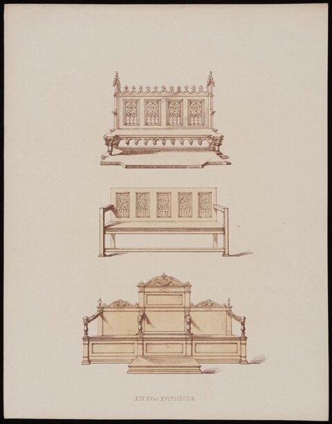 14-17th Century Seating Furniture Drawings