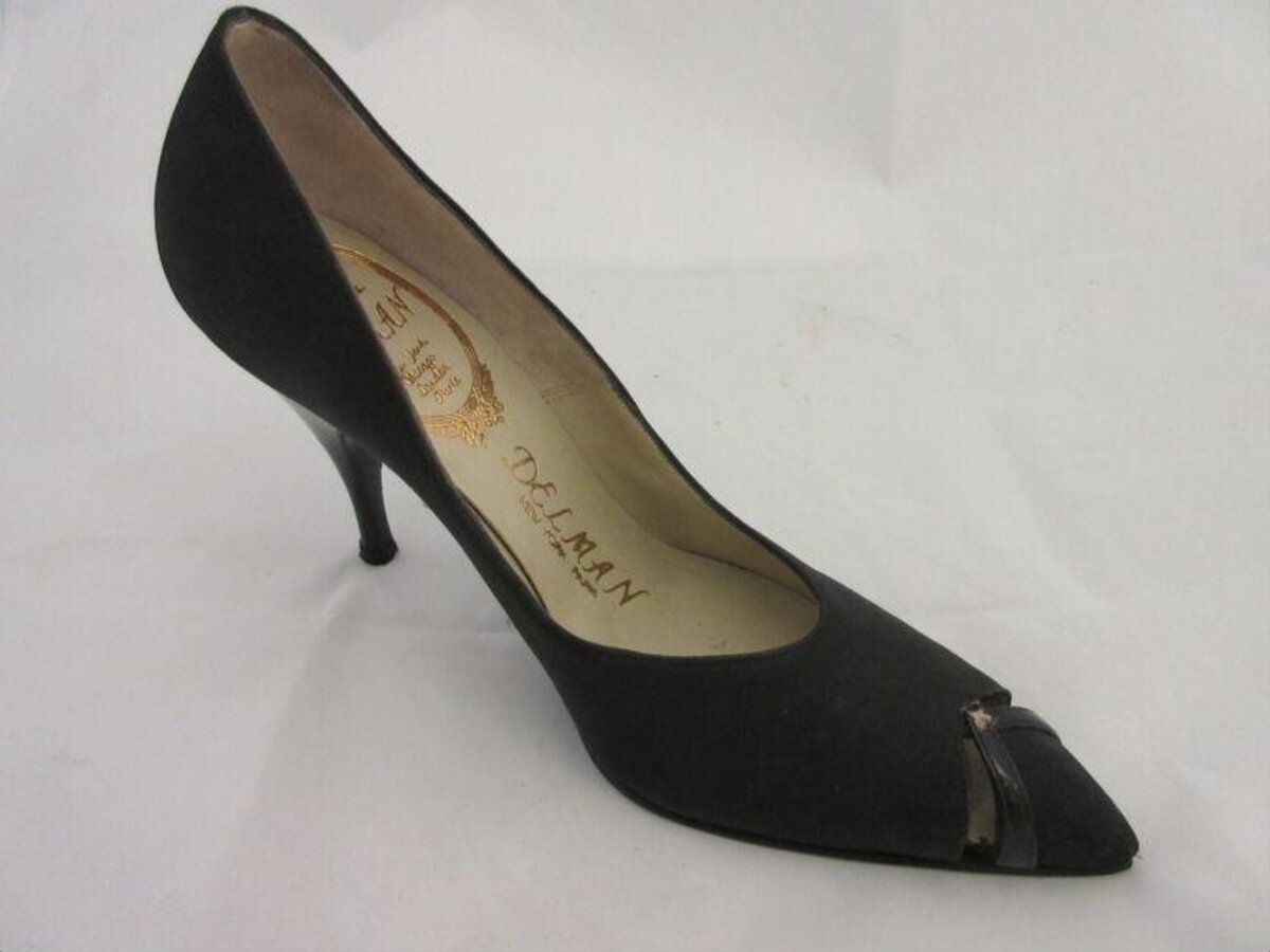 Black Delman High Heel Shoe