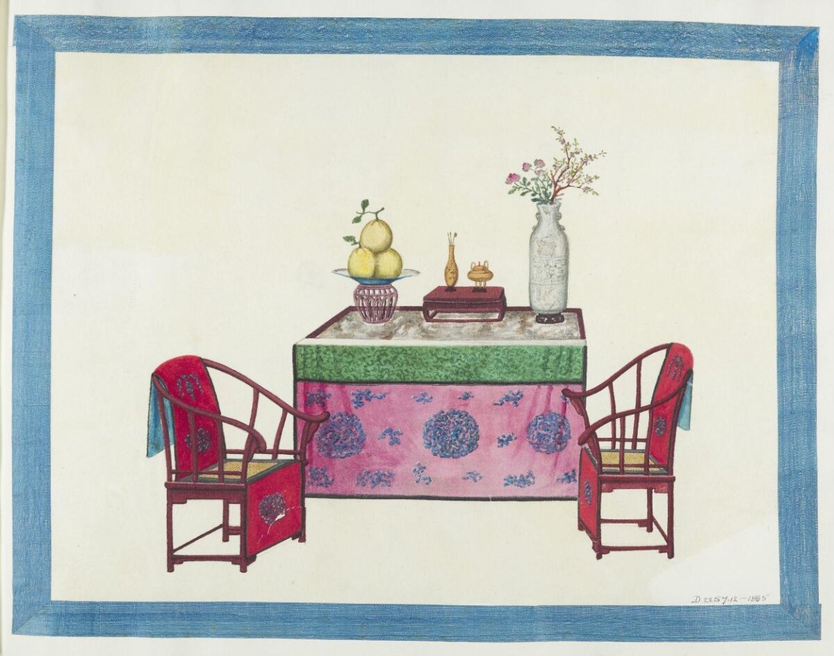 Chinese Traditional Furniture Illustration