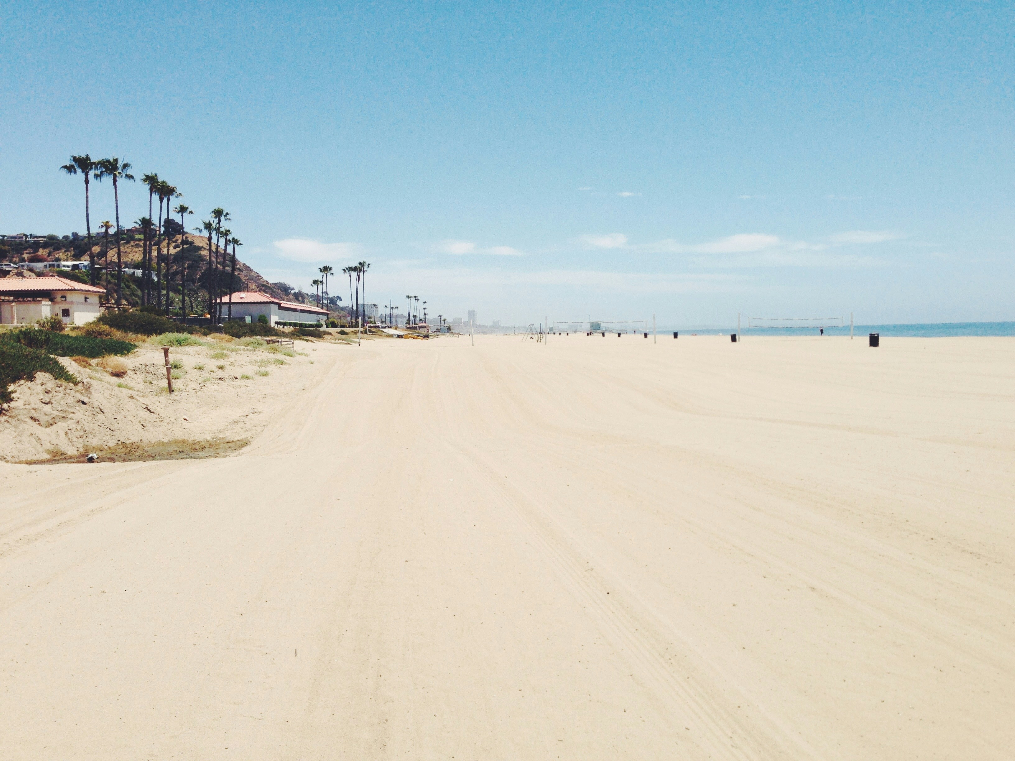 Sunny Empty Sandy Beach