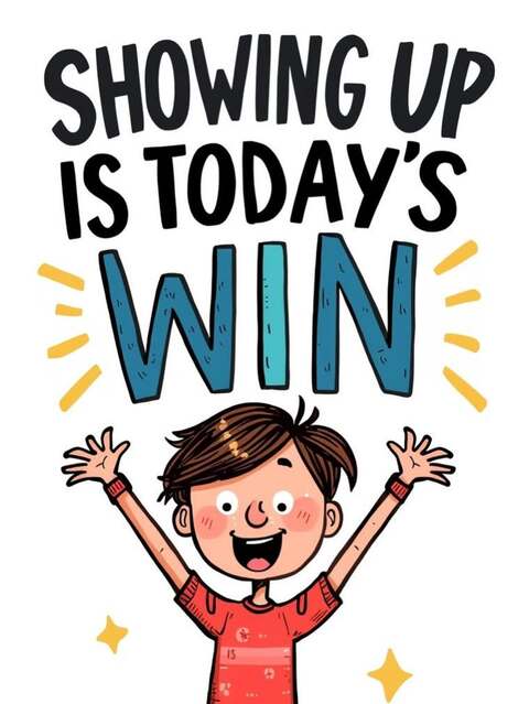 Showing Up Is Today's Win