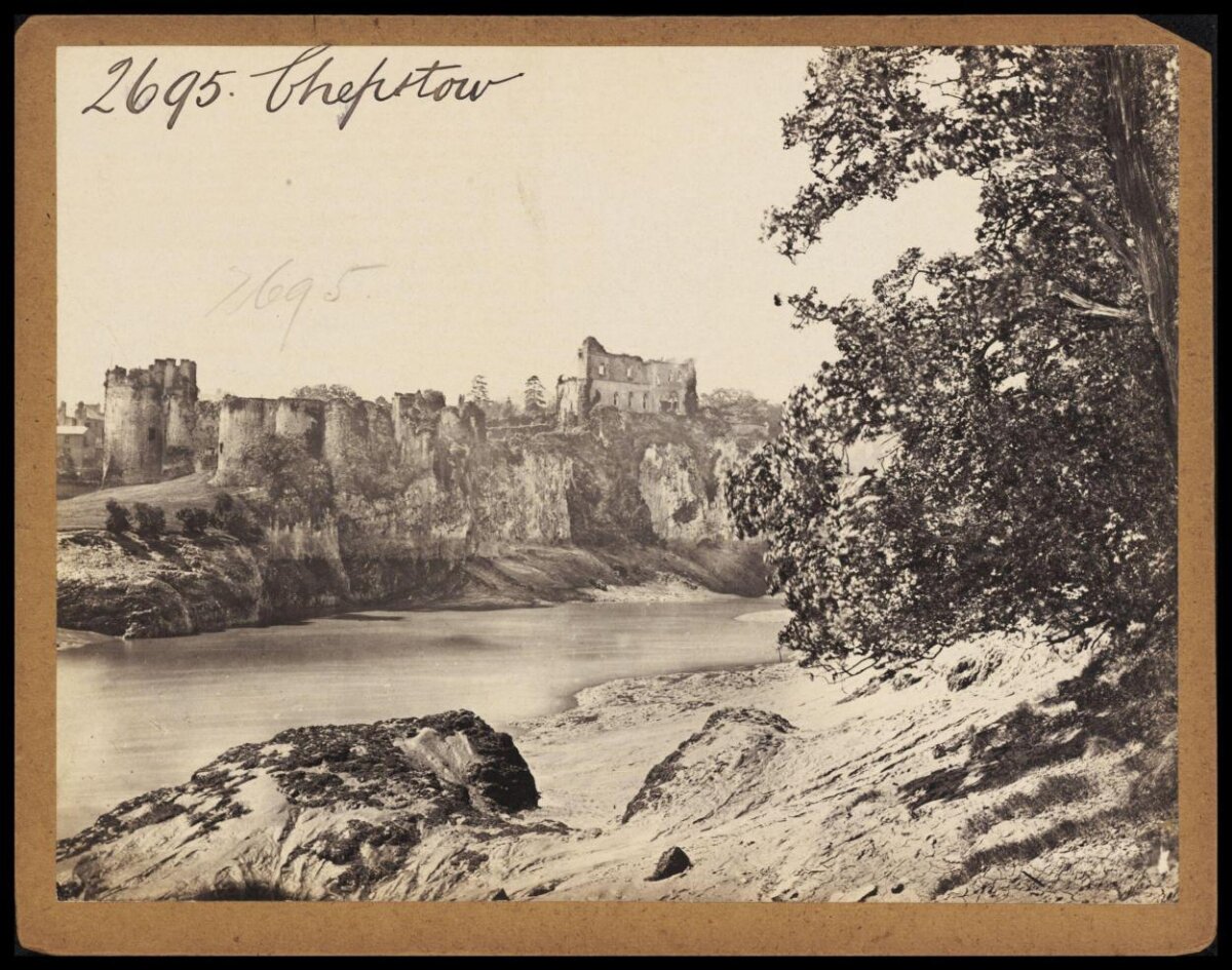 Chepstow Castle Ruins by River