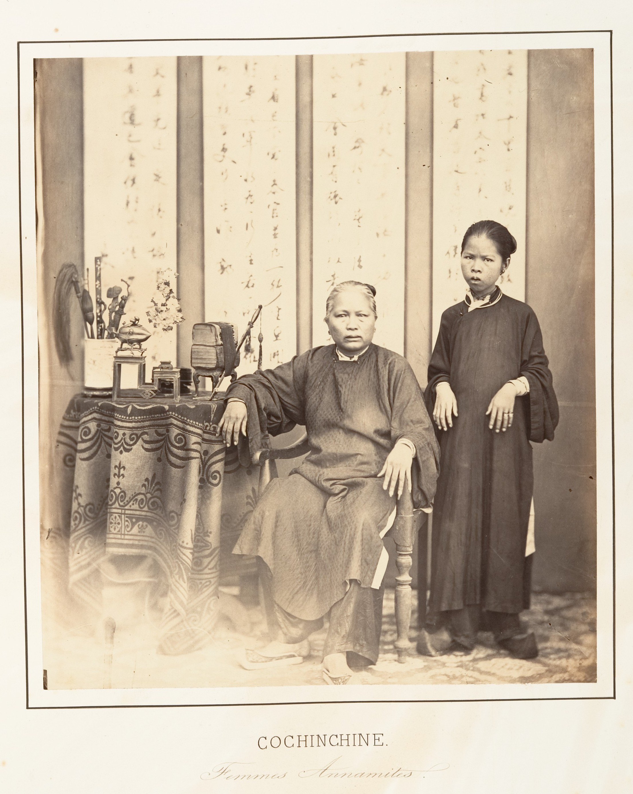 Vintage Portrait of Two Annamese Women
