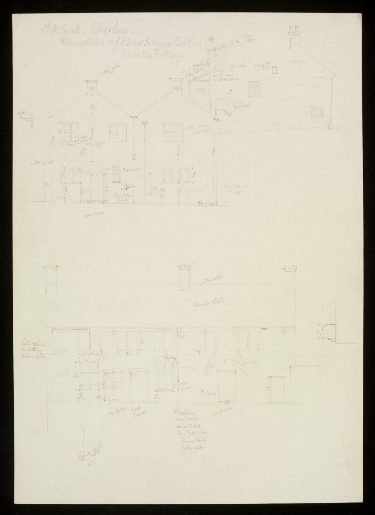 1869 Brew House Architectural Drawing