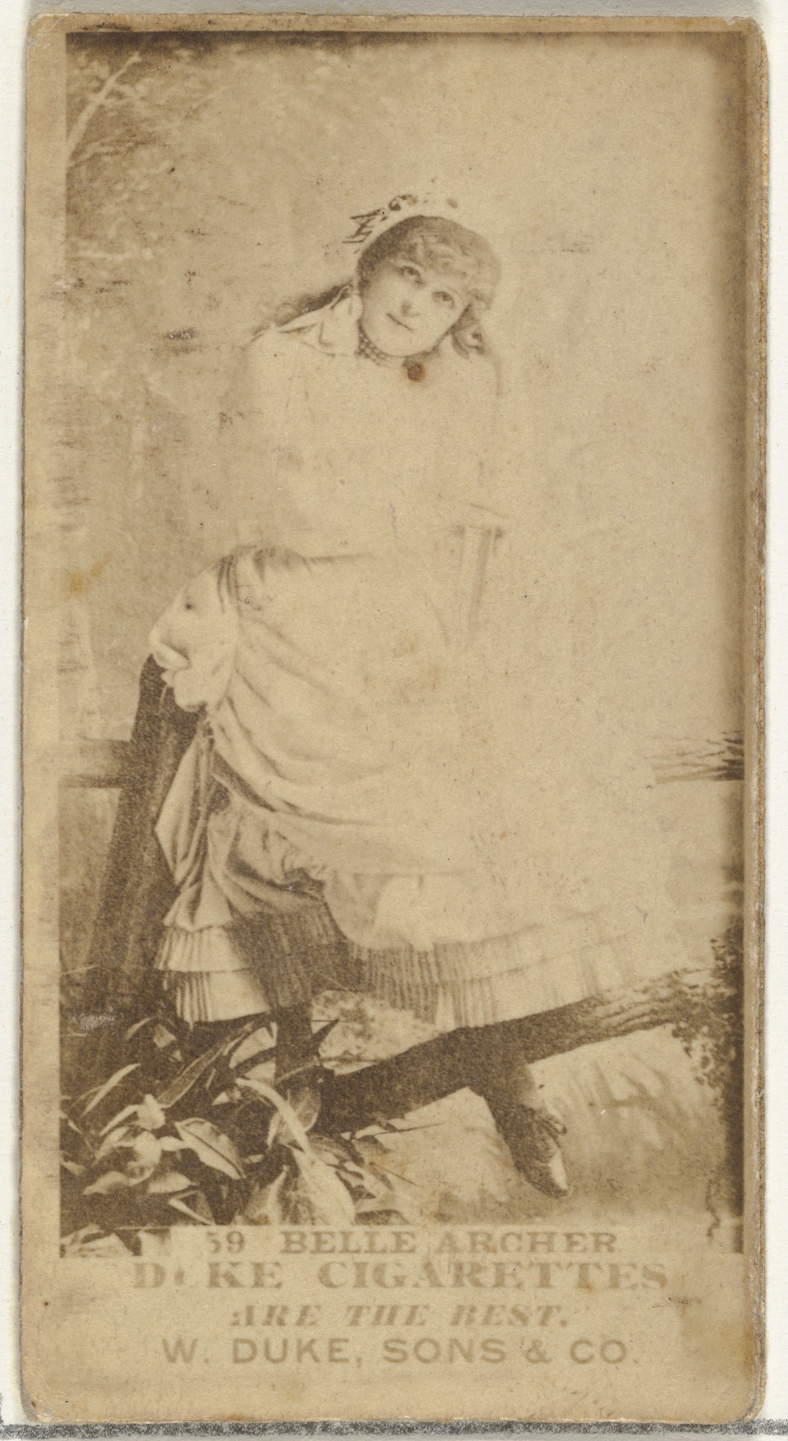 Vintage Duke Cigarettes Card of Belle Archer