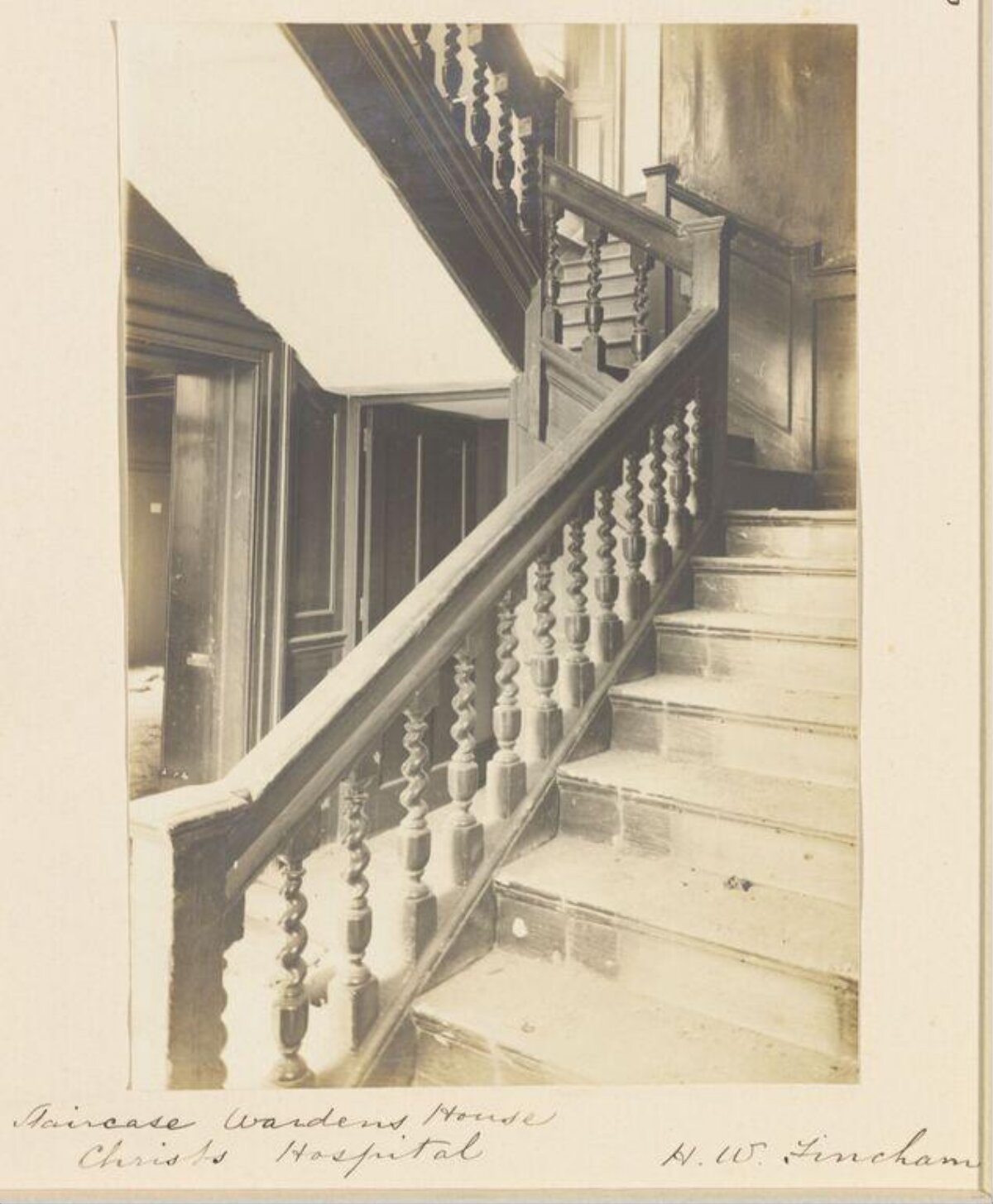 Staircase at Christ's Hospital Warden's House