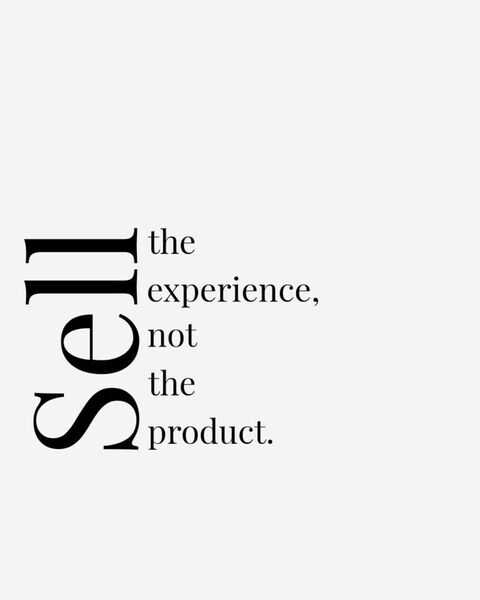 The Experience Not The Product Typography