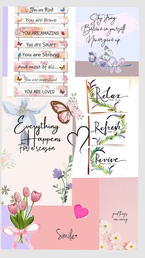 Inspirational Positive Affirmation Collage