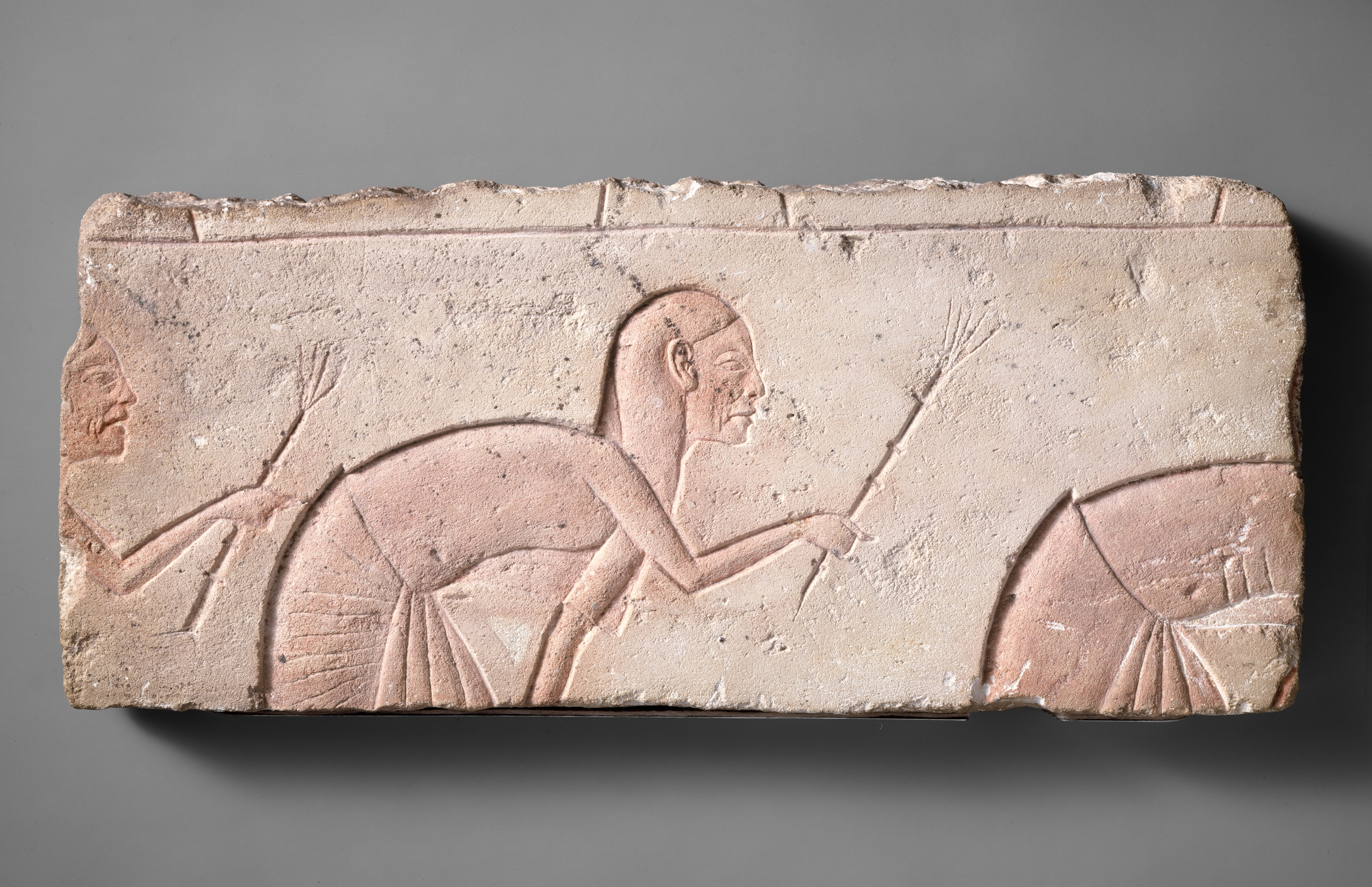 Ancient Egyptian Farming Relief Carving