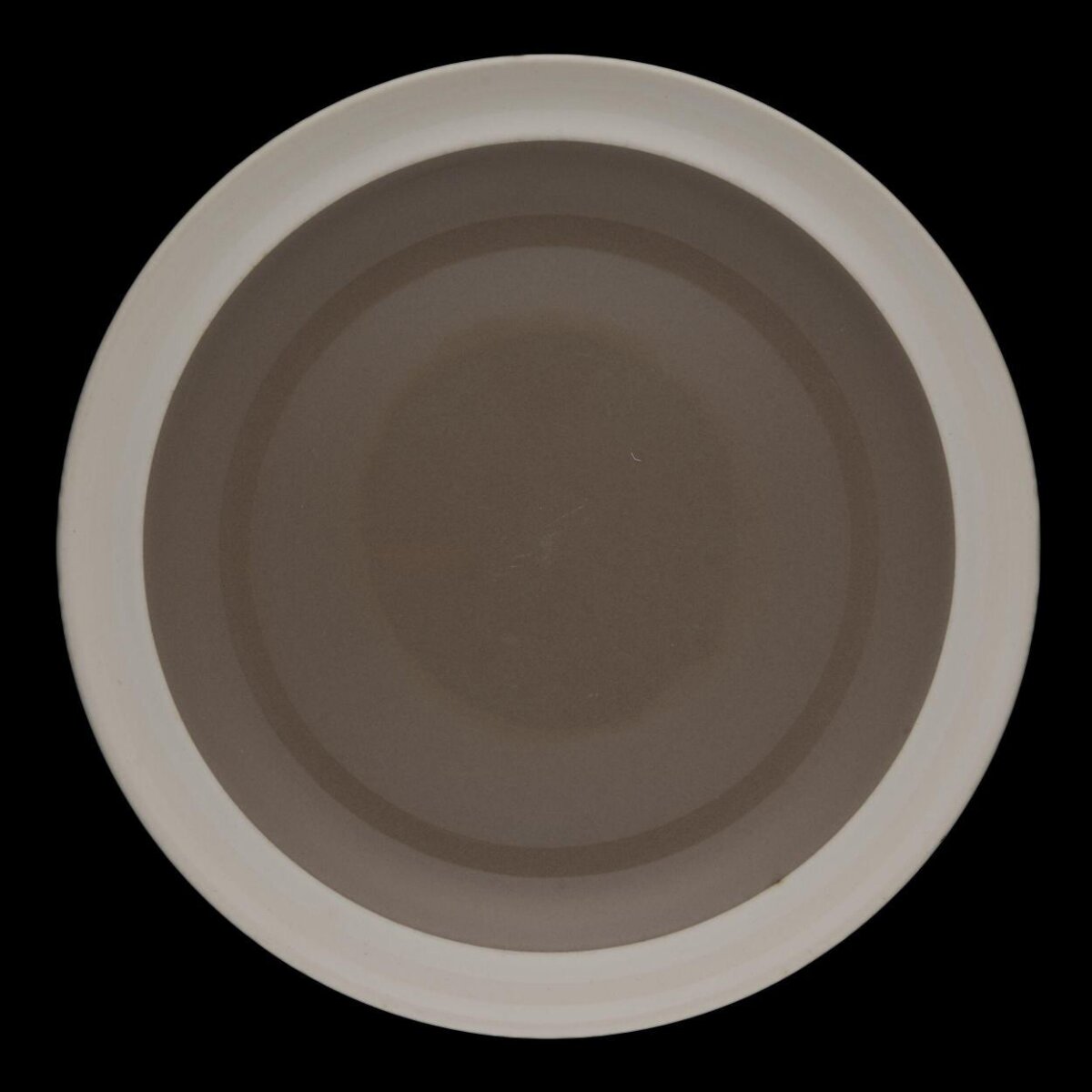 Round Two-tone Ceramic Plate