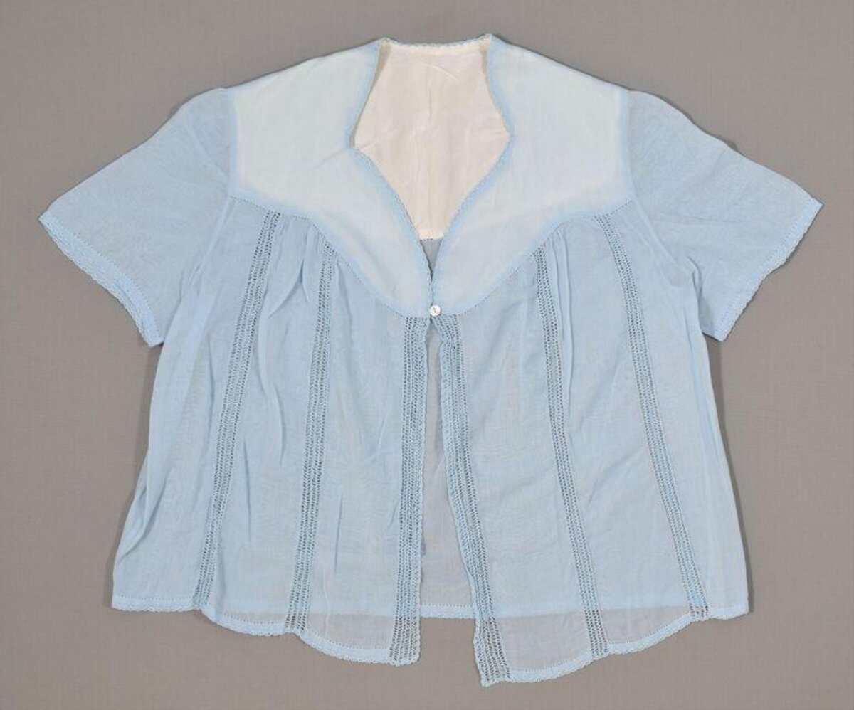Light Blue Short Sleeve Blouse