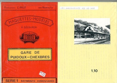 Puidoux-Chexbres Railway Station Paper Model Kit