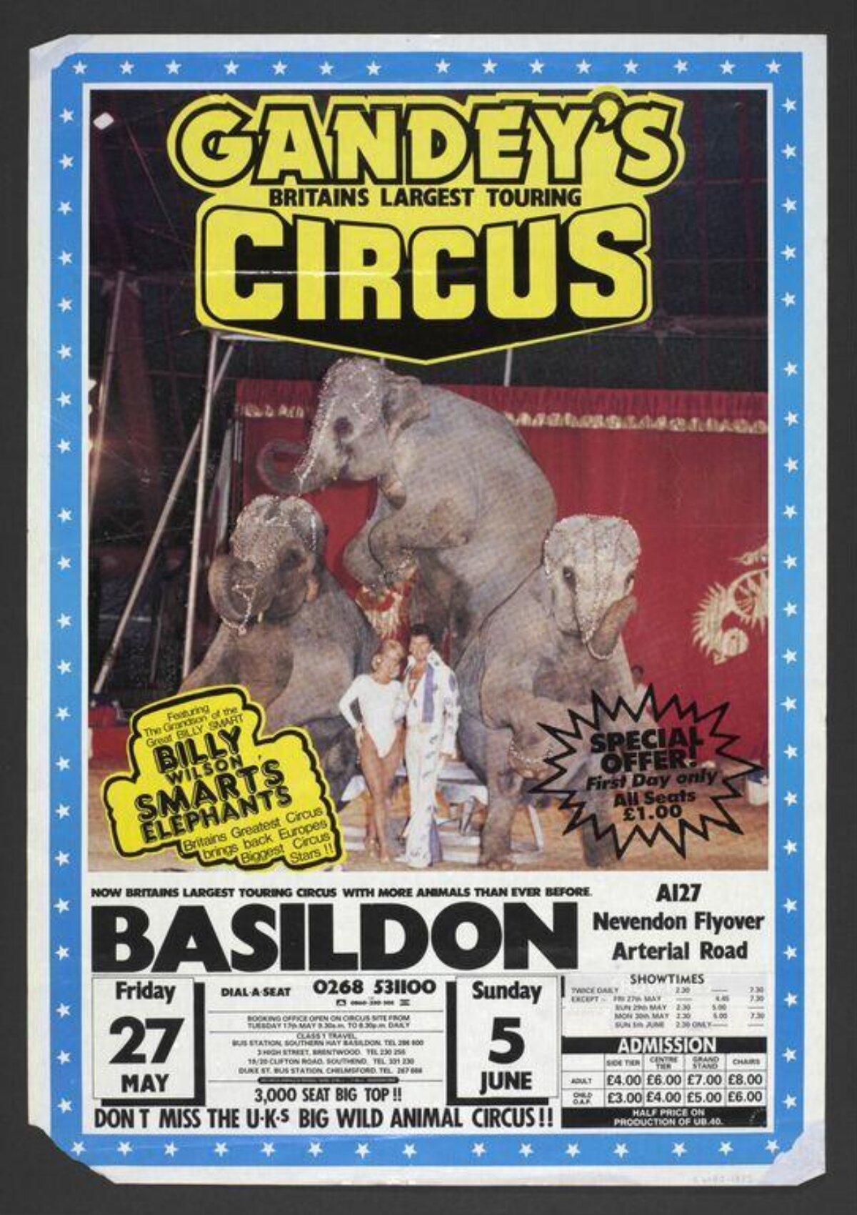 Gandey's Circus Basildon Event Poster