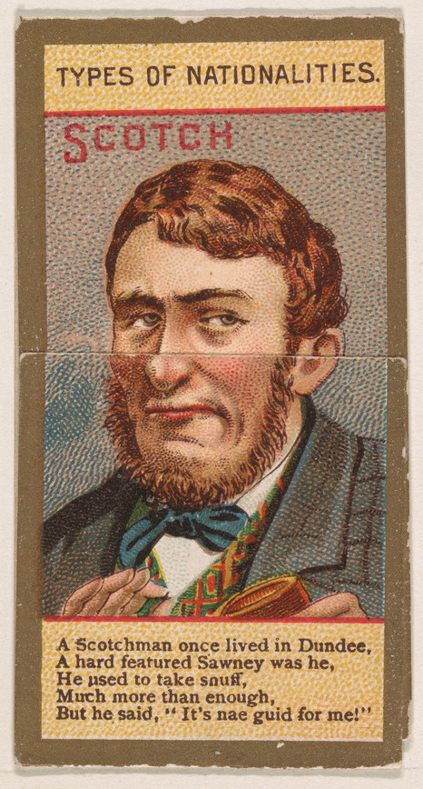 Vintage Scotch Nationality Trading Card
