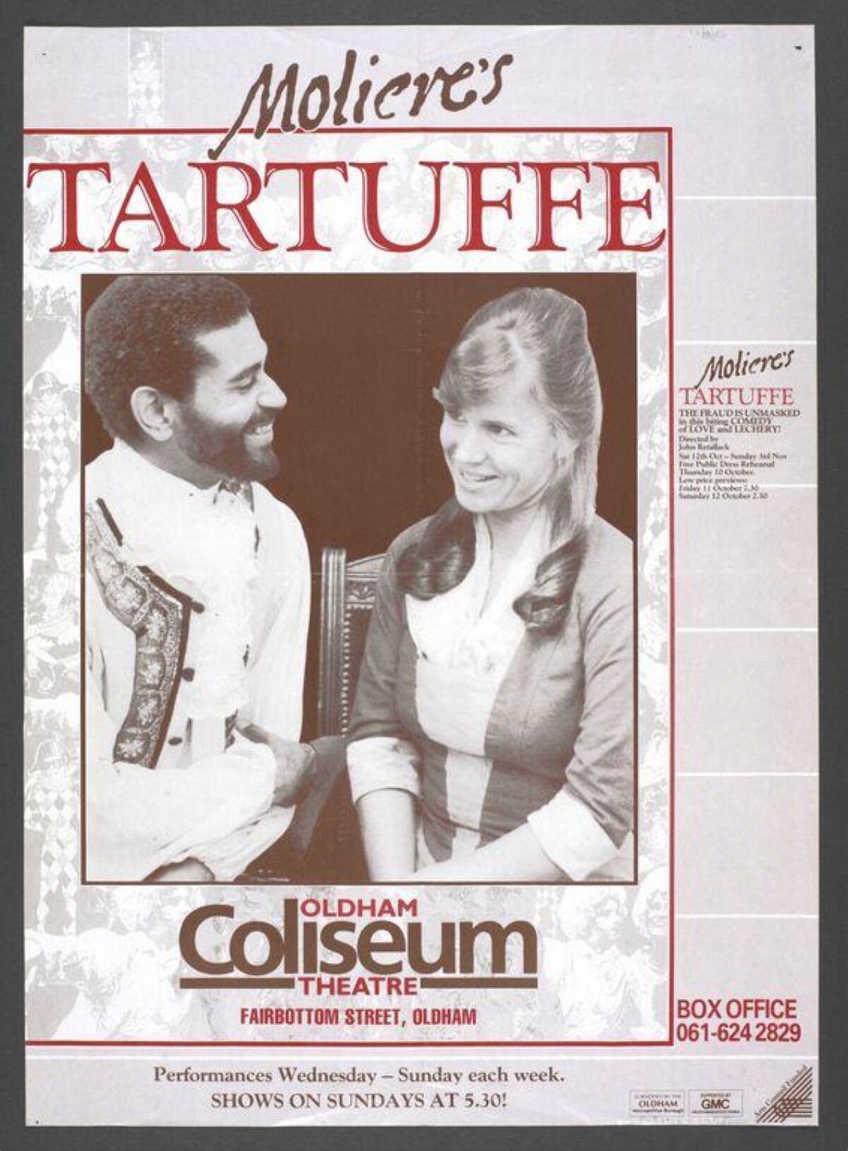 Moliere's Tartuffe Theatre Poster