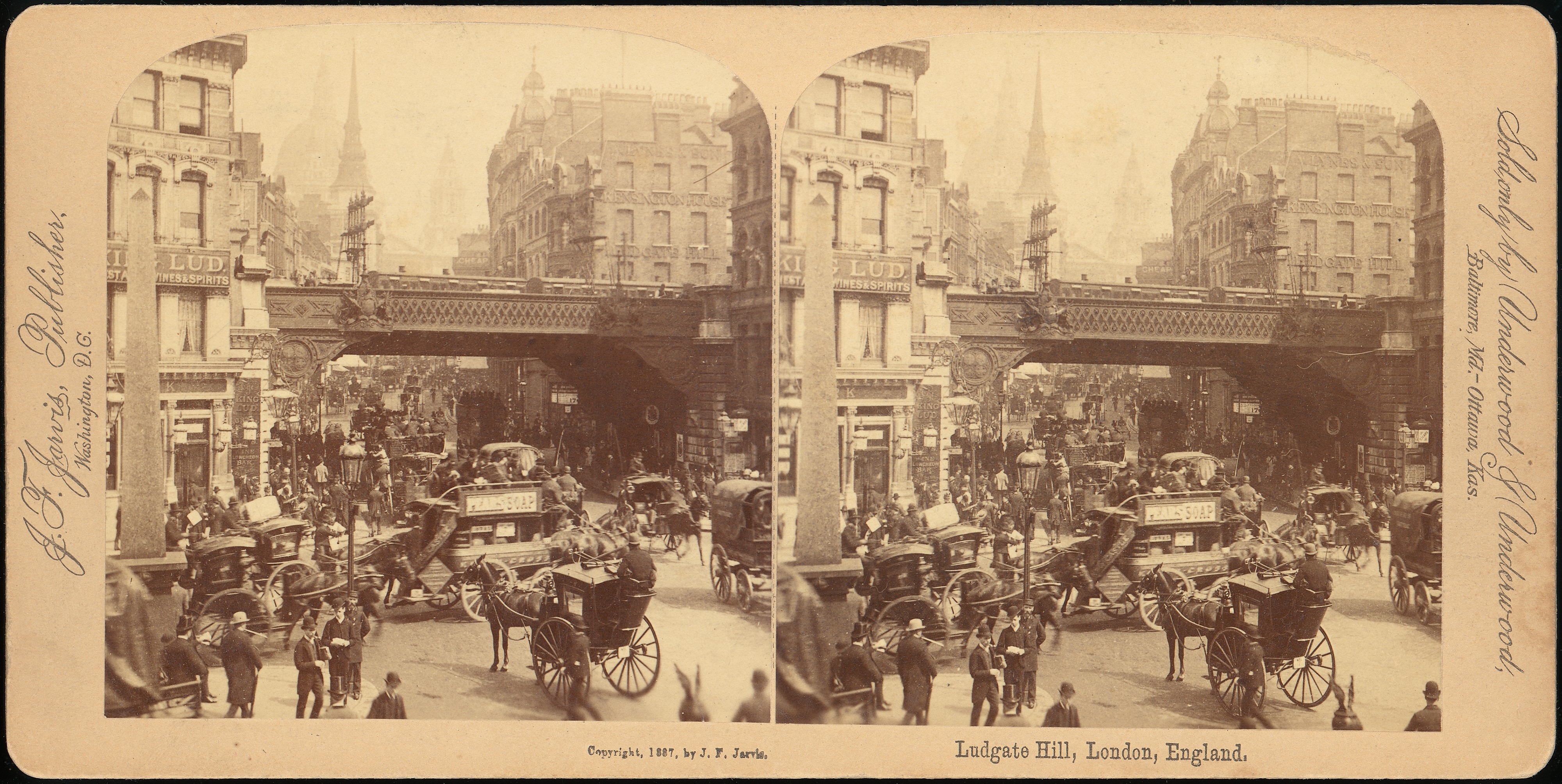Ludgate Hill London 1887 Street View
