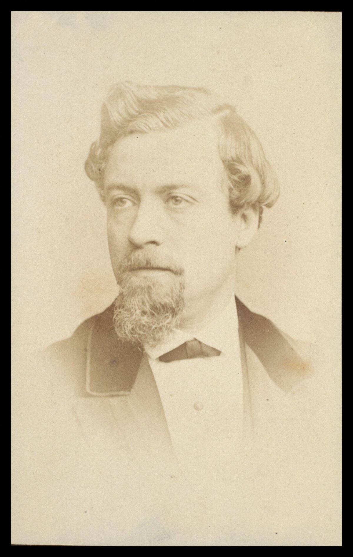 Vintage Bust Portrait of 19th Century Man