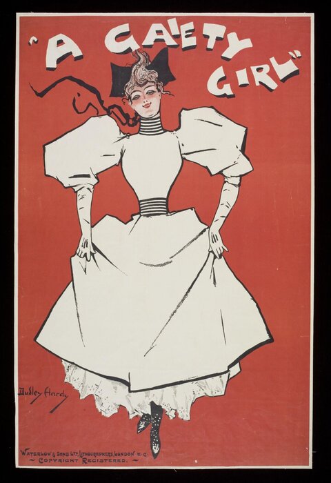 A Gaiety Girl Vintage Theater Poster