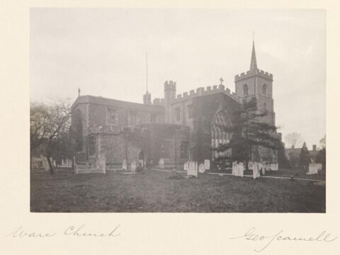 Vintage View of Ware Church