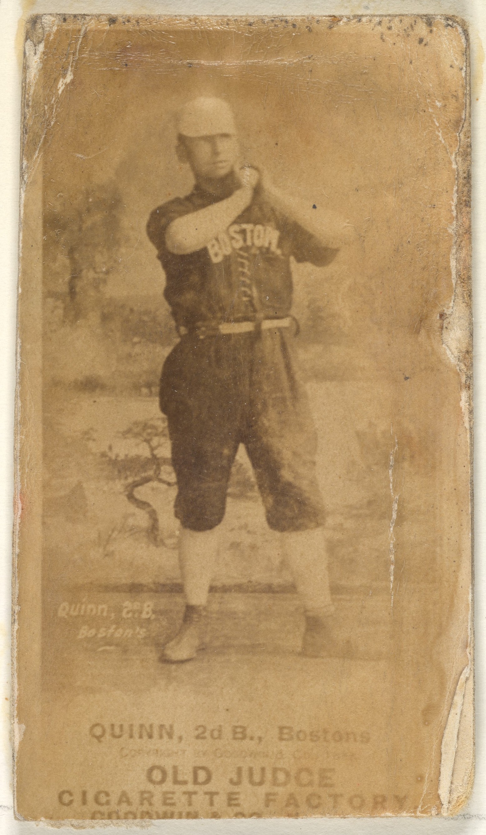 Vintage Boston Quinn Baseball Cigarette Card