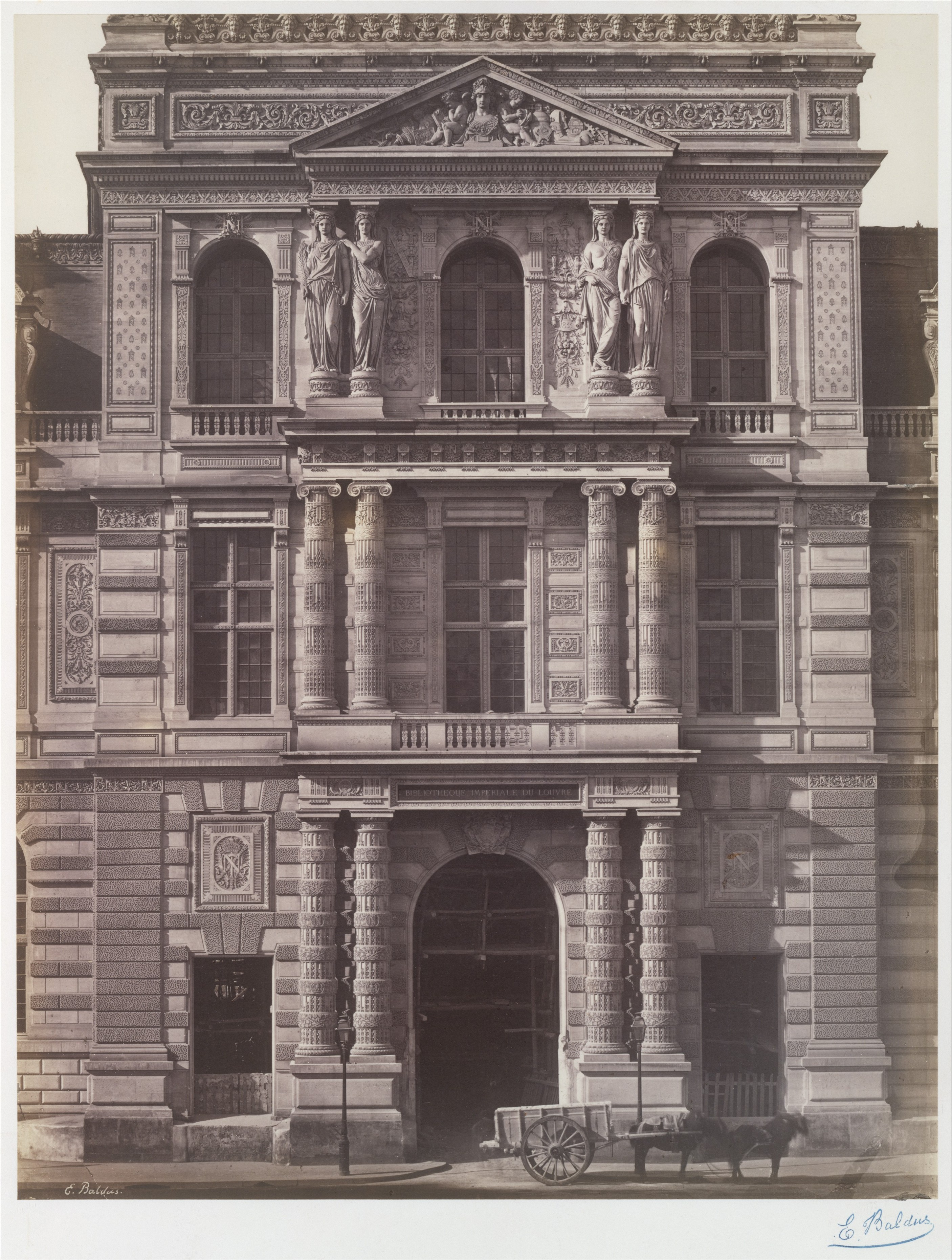 Facade of Louvre Imperial Library